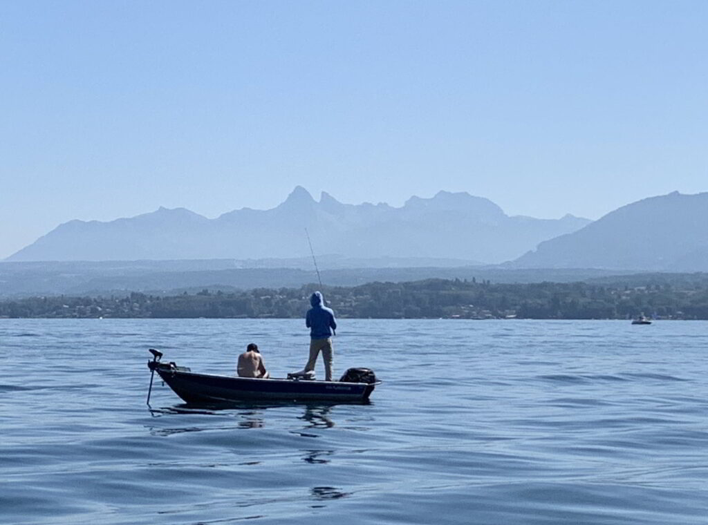 Fishing on Lake Geneva - Domaine Les Cedres du Leman